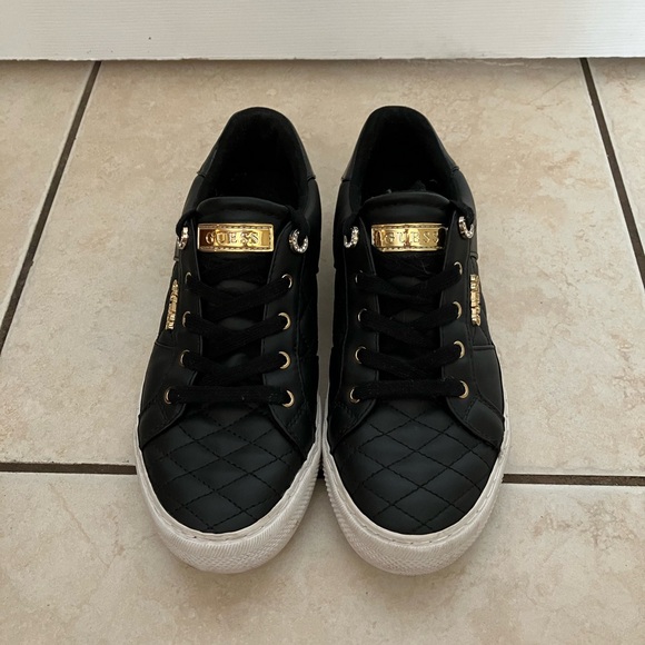 GUESS Black Quilted Sneakers - Picture 2 of 3